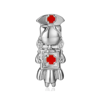 Значок (пин) BROCHE брошь бижутерия Медицина Медсестра серебристый BRGV114481