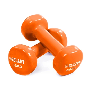 Гантелі для фітнесу Zelart Beauty TA-5225-0,5 0,5кг Помаранчевий