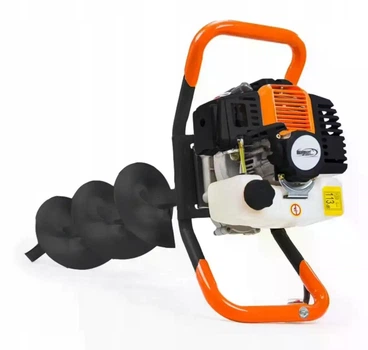 Мотобур бензиновий BOXER BX121 3 бурових насадки 52 куб см