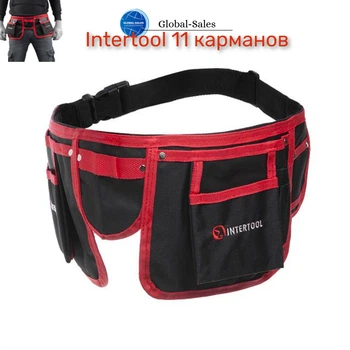 Пояс слесарно-строительный Intertool 11 карманов (SP-1015)