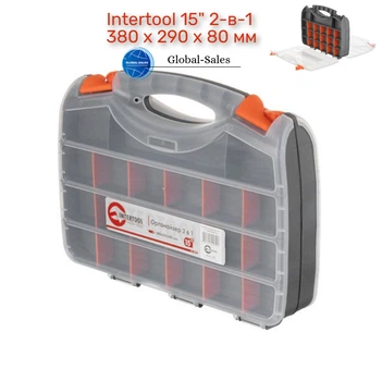 Органайзер Intertool 15" 2-в-1 380 х 290 х 80 мм (BX-4005)