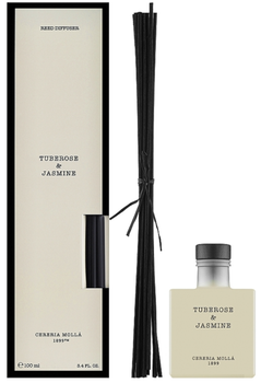 Dyfuzor zapachowy Cereria Molla Premium Reed Tuberose & Jasmine + patyczki 100 ml (8424405013199)
