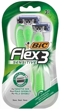Чоловіча одноразова бритва BIC Flex 3 Sensitive, 3 шт