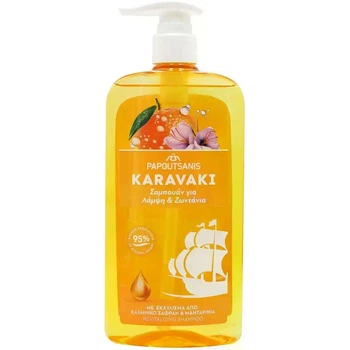 Шампунь Karavaki Shine & Vitality 600 мл | інтенсивний блиск та відновлення