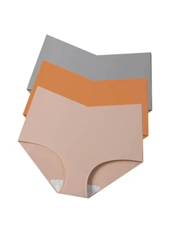 Набор женских трусиков Ice Silk (3 шт.) Натуральная палитра 2XL 3266