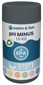 Środek do obniżania pH w basenie Swim and Fun Spa pH-Minus 1750 1.5 kg (5704841017504)
