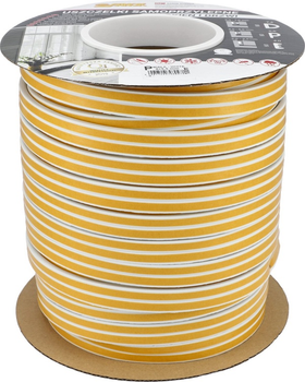 Ущільнювач для вікон та дверей Stomil Sanok EPDM тип P 100 м Білий (5901729798047)