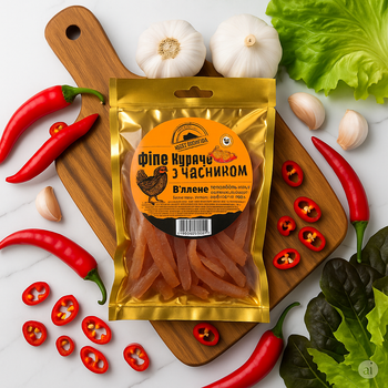 Філе куряче в’ялене з часником 50г