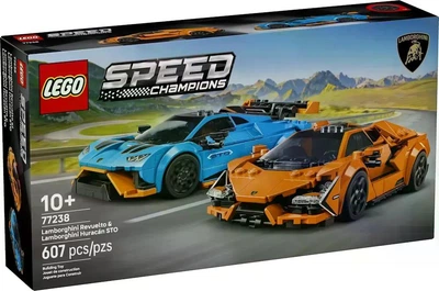 Конструктор Lego Speed Champions Lamborghini Revuelto и Huracán STO (77238)