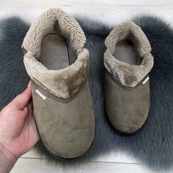 Тапочки-чуні жіночі закриті Dago Style кавові утеплені 38р (24 см) 2403_2