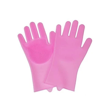 Перчатки силиконовые Better Glove универсальные для мытья посуды и уборки дома Розовый (132204А)