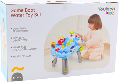Stolik interaktywny do wody LEAN Toys Niebieski 22633 (5905991049821)