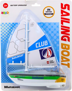 Водна іграшка LEAN Toys Вітрильник Зелений 24704 (5905991057543)