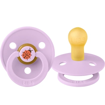 Класична латексна пустушка BIBS Colour STUDIO Ladybug Violet Sky 0-6 міс. розмір 1