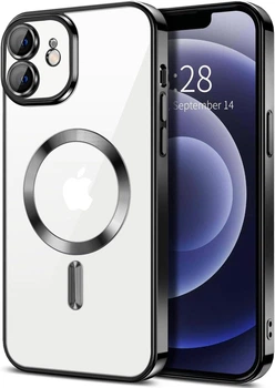 Чехол Wave Premium Metal Shining case with MagSafe (TPU) для Apple iPhone 11 6.1” Black