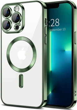 Чохол Wave Premium Metal Shining case with MagSafe (TPU) для Apple iPhone 13 Pro Max 6.7” Green