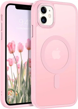 Чехол Wave Premium Matte Insane Guard case with MagSafe (TPU+PC) для Apple iPhone 11 6.1" Pink