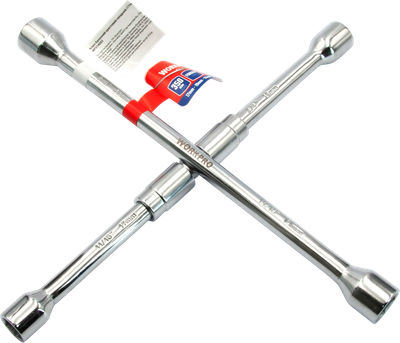 Ключ балонний Workpro PRO для коліс хрестовий збірний 17 х 19 х 21 х 23 мм 350 мм (WP314003)