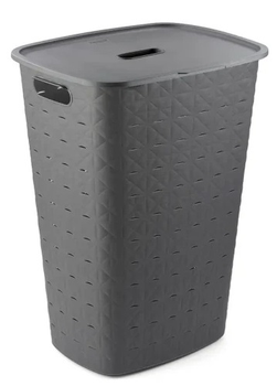 Kosz na bieliznę Curver Softex 56 l Szary (3253924848082)