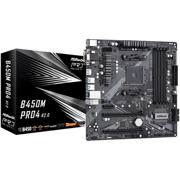 Материнская плата ASRock B450M Pro4 R2.0 Socket AM4
