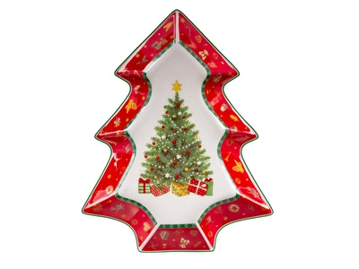 Блюдо Lefard елочка Christmas delight 21х26 см 985-217 фарфор