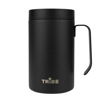 Чашка-термос туристична Tribe Adventure Mug 450 мл T-FA-0032, black (T-FA-0032-black)