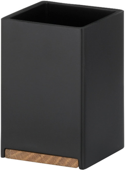 Kubek toaletowy Kela Cube czarny (23687) (4025457236877)