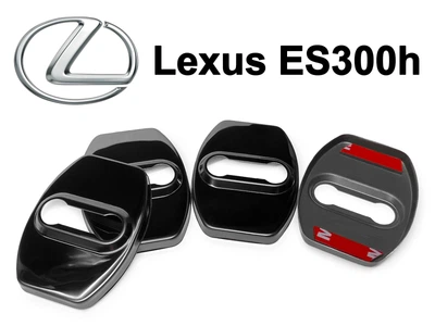 Накладка (заглушка) замка дверей Lexus ES300h (4 двери) Чёрные