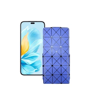 Чохол-флип з екошкіри для телефону Honor 200 Lite 5G Синій ромб