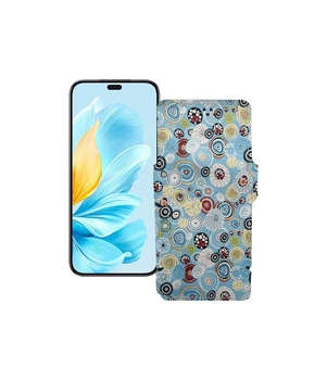 Чохол-книжка з екошкіри для телефону Honor 200 Lite 5G Кола-кольорові
