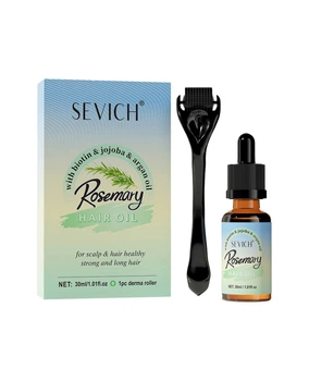 Розмариновое масло и дермароллер для роста волос Sevich Rosemary Hair Oil