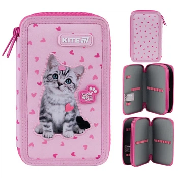 Пенал без наполнения Kite Studio Pets SP25-623, 2 отделения
