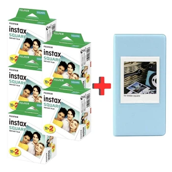 Фотопапір Fujifilm Instax Square (5 картриджі х 20 знімків) + (В подарунок) Фотоальбом на 64 фото (колір на вибір) / картридж сумісний з камерами Fuji Instax Square SQ1, SQ6, SQ10, SQ20 plus, SHARE SP-9
