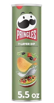 Чипсы Pringles 7-Layer Dip – вкус многослойного соуса в каждой хрустящей форме 158 г