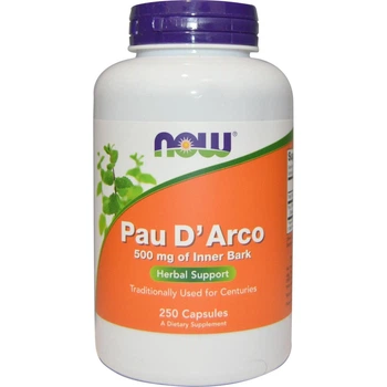 Кора муравьиного дерева Nou Foods Pau D'Arco 500 mg 250 vcaps Now Foods