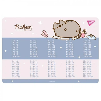Підкладка пластикова для столу "Pusheen" таблиця множення YES 492323