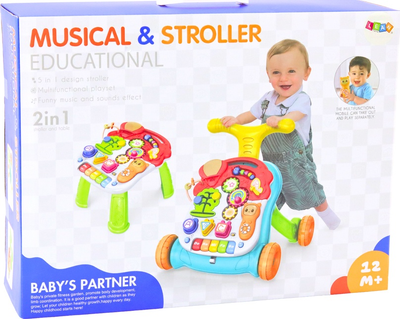 Ходунки-толкатель LEAN Toys 2в1 20098 (5905991022909)