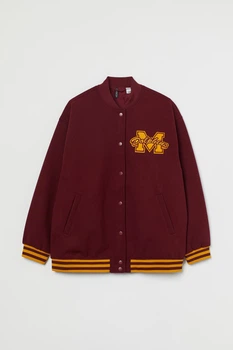 Бомбер H&M XXL бордовый 7081011655