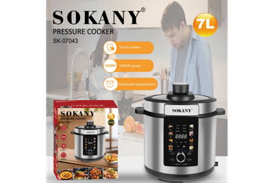 Мультиварка-скороварка Sokany SK-07043 7л 1500 Вт 12 режимів приготування
