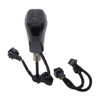 Ручка АКПП с белой подсветкой и перфорированной кожей Volkswagen Audi Skoda Golf Passat CC Jetta Octavia Superb, ручка переключения передач