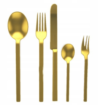 Zestaw sztućców Mepra Stile by Pininfarina Oro Ice, Sti dla 1 osoby 5 el. (0722020513024)