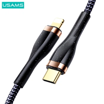 Кабель USAMS Type-C To Lightning PD Fast Charging & Data Cable US-SJ489 U64 |1.2m, 20W| black