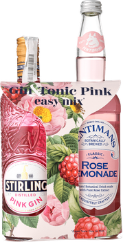 Набір Stirling Pink Gin 0.7 л 37.5% + напій газований Fentimans Rose Lemonade 0.75 л (1021000295011)