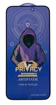 Защитное стекло Privacy MTB для Apple iPhone 15 антишпион black