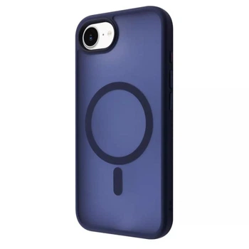 Противоударный матовый чехол с поддержкой MagSafe WAVE Matte Insane Case with MagSafe для Apple iPhone 16e Midnight Blue
