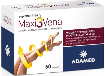 Харчова добавка Adamed Maxi 3 Vena 60 капсул (5900161005331)