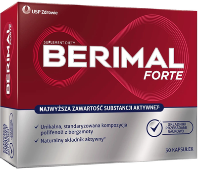 Харчова добавка USP Zdrowie Berimal Forte 30 капсул (5907377138754)