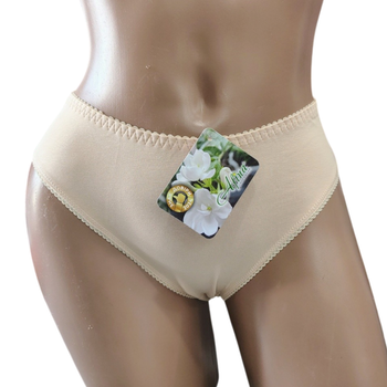 Трусики слипы хлопковые Афина 038Б 5XL Бежевый