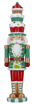 Фігурка Timstor Merry Moments лускунчик з мафінами на шапці LED 47 см (5414070234596)