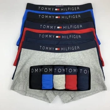 Подарунковий набір чоловічої білизни Tommy Hilfiger у коробці, базові боксери, брифи, повсякденні, бавовна, розмір XL